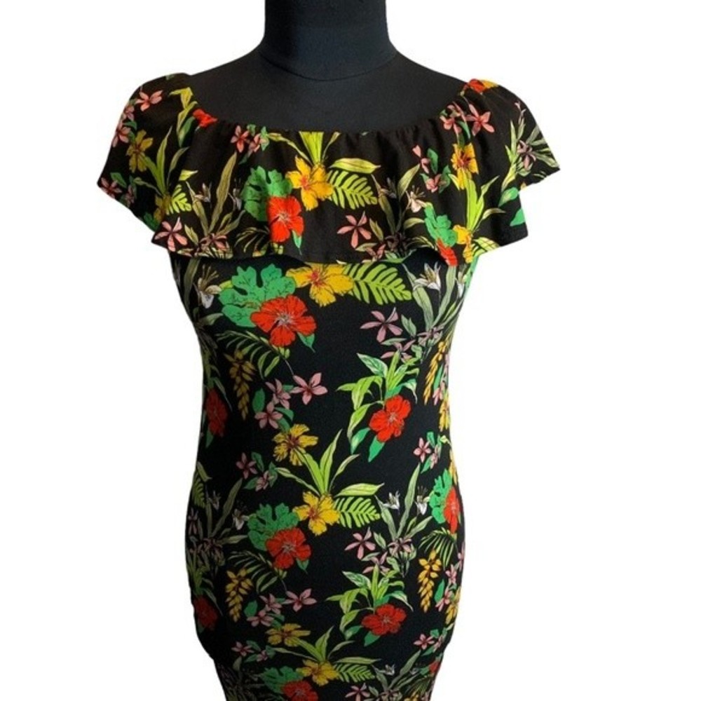 Floral Black Maxi Dress